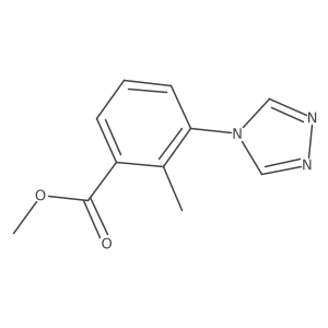 methyl 2-methyl-3-(4H-1,2,4-triazol-4-yl)benzoate结构式