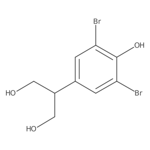 2-(3,5-Dibromo-4-hydroxyphenyl)propane-1,3-diol结构式