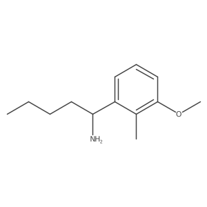 (R)-1-(3-methoxy-2-methylphenyl)pentan-1-amine结构式