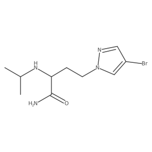 4-(4-Bromo-1h-pyrazol-1-yl)-2-(isopropylamino)butanamide Structure