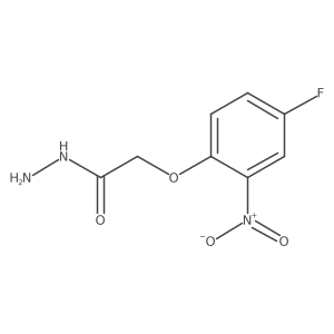 2-(4-Fluoro-2-nitrophenoxy)acetohydrazide结构式