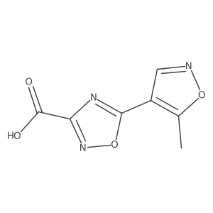 5-(5-Methylisoxazol-4-yl)-1,2,4-oxadiazole-3-carboxylic acid Structure