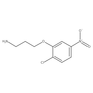 3-(2-Chloro-5-nitrophenoxy)propan-1-amine结构式