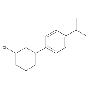 Benzene, 1-(3-chlorocyclohexyl)-4-(1-methylethyl)- Structure
