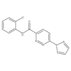 N-(2-chlorophenyl)-6-(1H-pyrazol-1-yl)pyridazine-3-carboxamide结构式