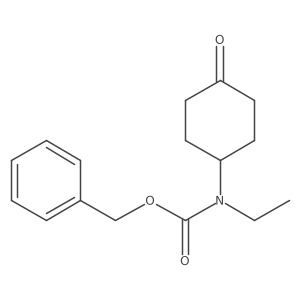 Benzyl ethyl(4-oxocyclohexyl)carbamate Structure