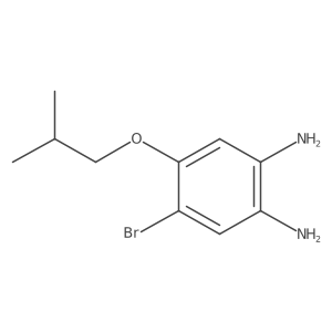 4-Bromo-5-(2-methylpropoxy)benzene-1,2-diamine Structure