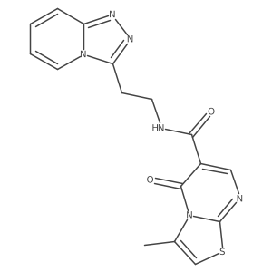 3-methyl-5-oxo-N-[2-([1,2,4]triazolo[4,3-a]pyridin-3-yl)ethyl]-5H-[1,3]thiazolo[3,2-a]pyrimidine-6-carboxamide Structure