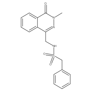 N-((3-methyl-4-oxo-3,4-dihydrophthalazin-1-yl)methyl)-1-phenylmethanesulfonamide Structure