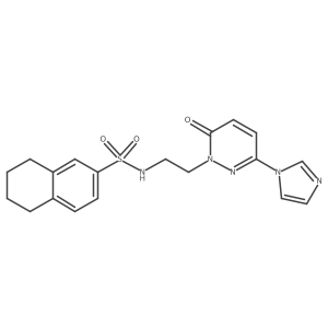 N-(2-(3-(1H-imidazol-1-yl)-6-oxopyridazin-1(6H)-yl)ethyl)-5,6,7,8-tetrahydronaphthalene-2-sulfonamide Structure
