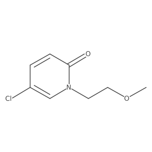 5-Chloro-1-(2-methoxyethyl)pyridin-2-one结构式