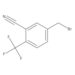 5-(Bromomethyl)-2-(trifluoromethyl)benzonitrile Structure