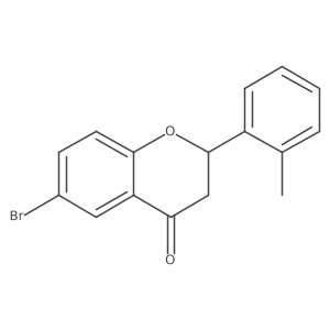 6-Bromo-2-o-tolyl-chroman-4-one结构式