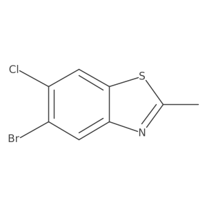 5-Bromo-6-chloro-2-methylbenzo[d]thiazole Structure