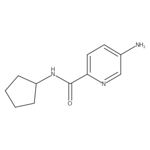 5-Amino-N-cyclopentyl-2-pyridinecarboxamide结构式