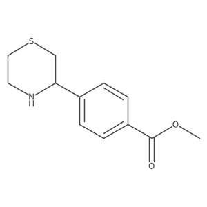 Methyl 4-(thiomorpholin-3-yl)benzoate结构式