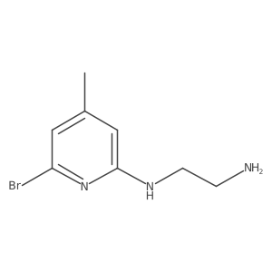 N-(6-Bromo-4-methyl-2-pyridyl)ethane-1,2-diamine Structure