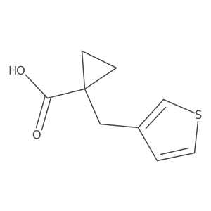 1-[(Thiophen-3-yl)methyl]cyclopropane-1-carboxylic acid结构式