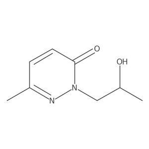 2-(2-Hydroxypropyl)-6-methyl-2,3-dihydropyridazin-3-one结构式