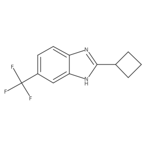 2-cyclobutyl-6-(trifluoromethyl)-1H-1,3-benzodiazole Structure