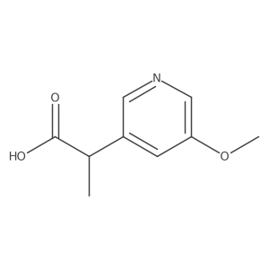 2-(5-Methoxypyridin-3-yl)propanoic acid Structure