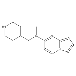N-methyl-N-[(piperidin-4-yl)methyl]pyrazolo[1,5-a]pyrimidin-5-amine Structure