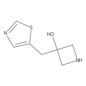 3-[(1,3-Thiazol-5-yl)methyl]azetidin-3-ol Structure