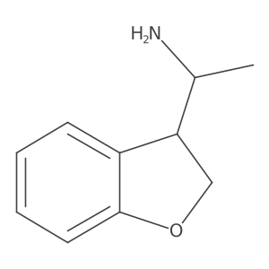 (1S)-1-(2,3-dihydro-1-benzofuran-3-yl)ethan-1-amine结构式