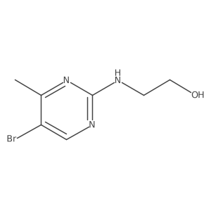 2-[(5-Bromo-4-methyl-2-pyrimidinyl)amino]ethanol结构式