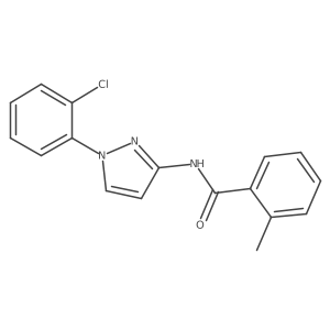 N-[1-(2-Chlorophenyl)-1H-pyrazol-3-yl]-2-methylbenzamide结构式