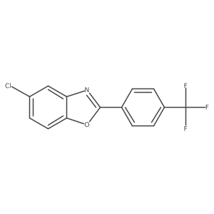 5-Chloro-2-[4-(trifluoromethyl)phenyl]benzoxazole Structure