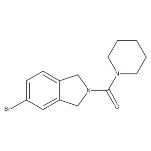 (5-Bromoisoindolin-2-yl)(piperidin-1-yl)methanone Structure