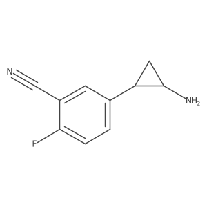 5-(2-Aminocyclopropyl)-2-fluorobenzonitrile Structure