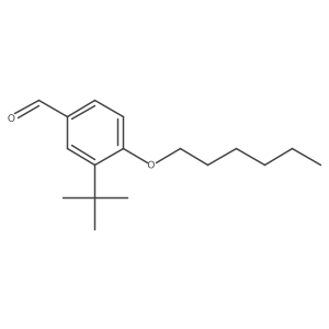 3-Tert-butyl-4-hexoxybenzaldehyde结构式
