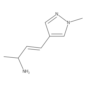 4-(1-methyl-1H-pyrazol-4-yl)but-3-en-2-amine结构式