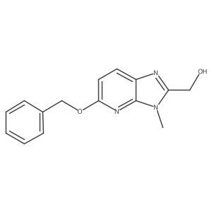 5-Benzyloxy-2-hydroxymethyl-3-methylimidazo[5,4-b]pyridine结构式