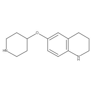 1,2,3,4-Tetrahydro-6-(4-piperidinyloxy)quinoline Structure