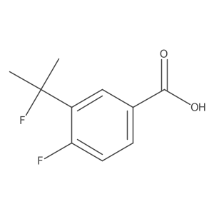 4-Fluoro-3-(2-fluoropropan-2-yl)benzoic acid Structure