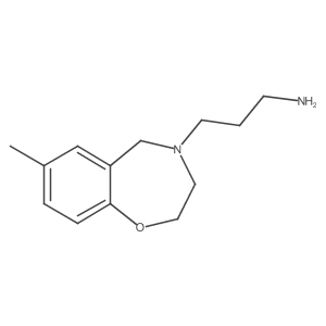 3-(7-methyl-2,3-dihydrobenzo[f][1,4]oxazepin-4(5H)-yl)propan-1-amine结构式