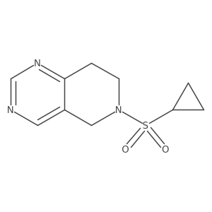 6-(Cyclopropylsulfonyl)-5,6,7,8-tetrahydropyrido[4,3-d]pyrimidine结构式
