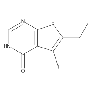 6-Ethyl-5-iodo-3H-thieno[2,3-d]pyrimidin-4-one Structure