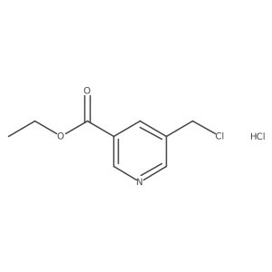 Ethyl 5-(chloromethyl)nicotinate hydrochloride Structure