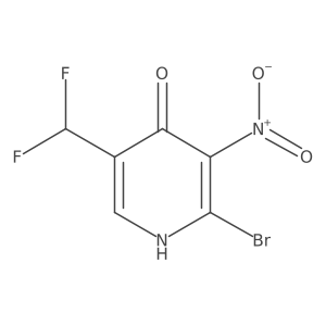 2-Bromo-5-(difluoromethyl)-3-nitropyridin-4-ol Structure