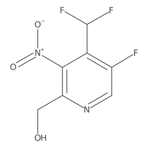 (4-(Difluoromethyl)-5-fluoro-3-nitropyridin-2-yl)methanol Structure