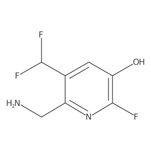 2-(Aminomethyl)-3-(difluoromethyl)-6-fluoro-5-hydroxypyridine Structure