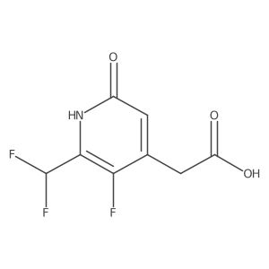 2-(Difluoromethyl)-3-fluoro-6-hydroxypyridine-4-acetic acid Structure