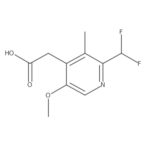 2-(Difluoromethyl)-5-methoxy-3-methylpyridine-4-acetic acid结构式