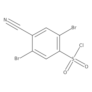 4-Cyano-2,5-dibromobenzenesulfonyl chloride Structure