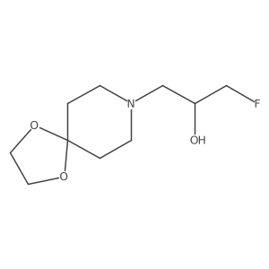 1-{1,4-Dioxa-8-azaspiro[4.5]decan-8-yl}-3-fluoropropan-2-ol Structure