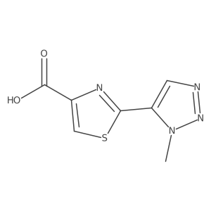 2-(1-Methyl-1H-1,2,3-triazol-5-yl)-1,3-thiazole-4-carboxylic acid结构式